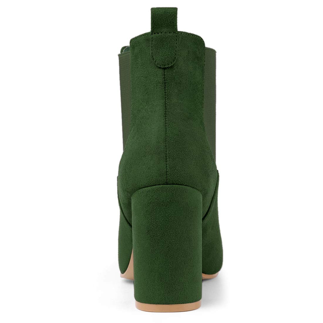 Allegra K Women's Chunky Heel Chelsea Boots Round Toe Ankle Booties - Perfect for Office, Party & Fall Winter Fashion Outfits