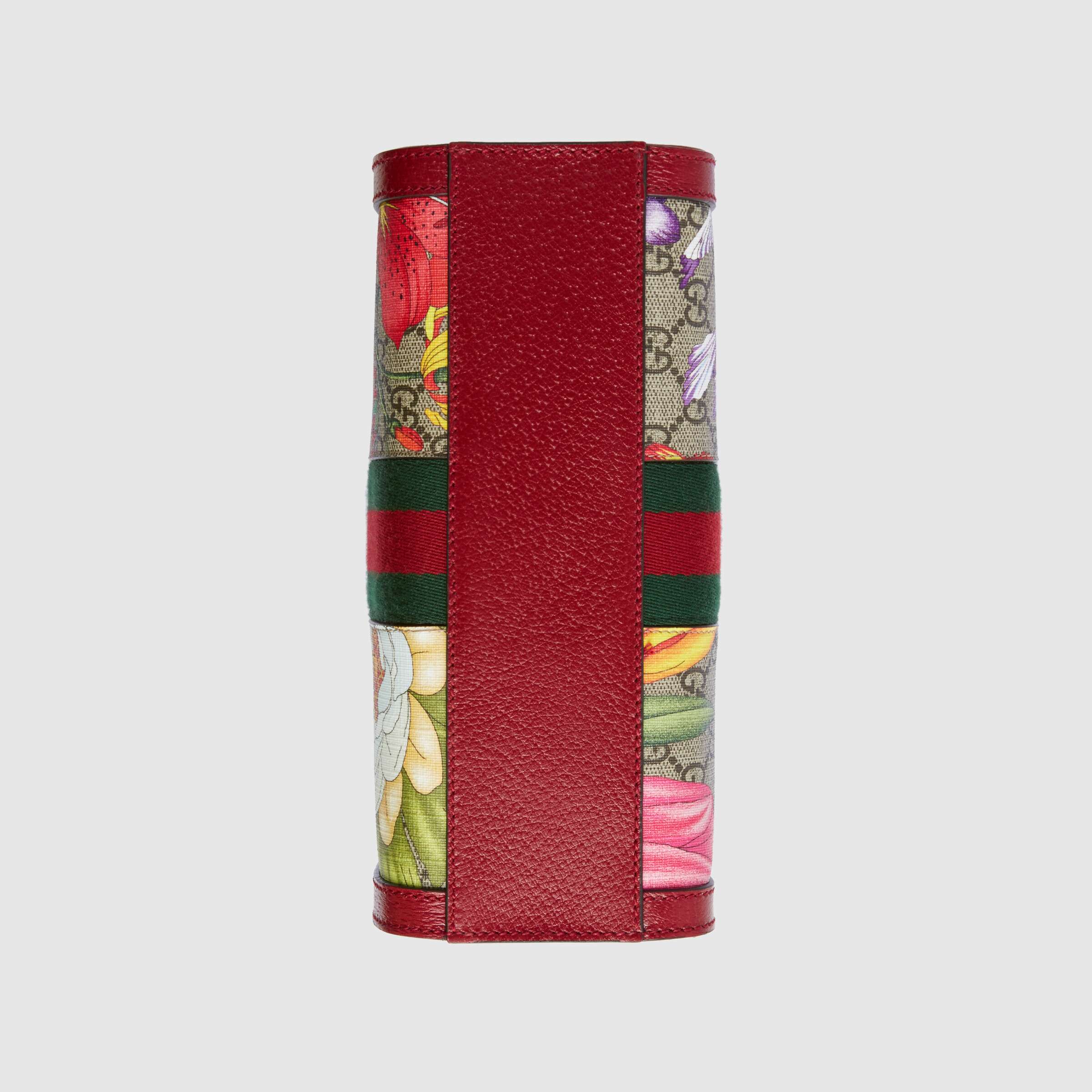 Gucci Ophidia GG Flora Small Red Tote Bag for Women - Luxury Designer Handbag Perfect for Work, Travel & Everyday Use
