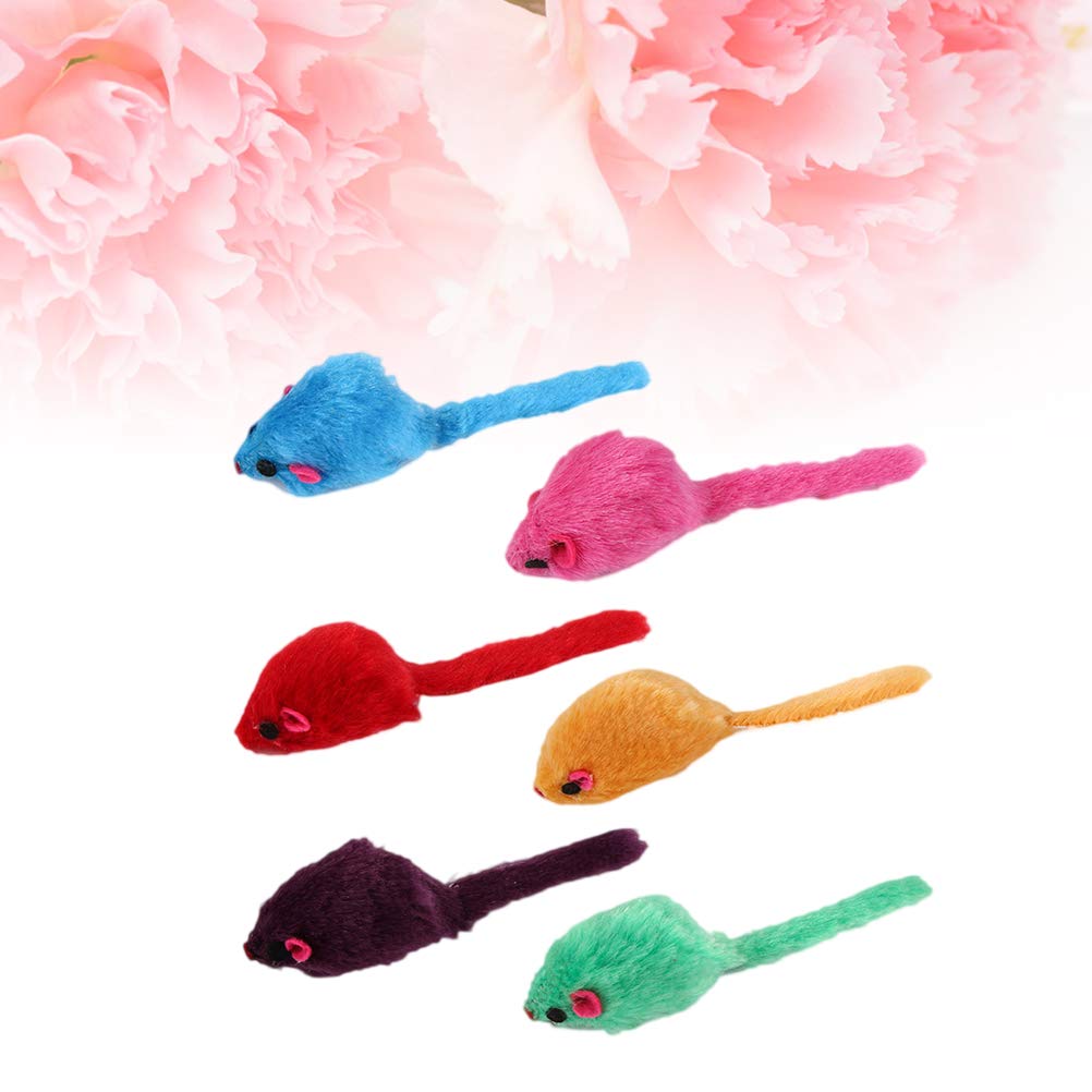 12Pcs Plush Mouse Cat Toys with Sound - Interactive Pet Toys for Kittens & Cats - Perfect for Playtime, Training & Indoor Entertainment