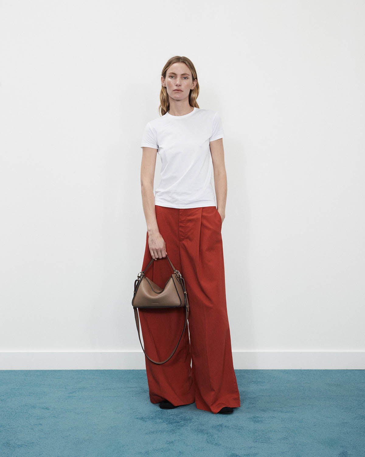 Stylish Clementine Bag in Taupe Pebbled Leather - Perfect for Work, Travel & Everyday Use
