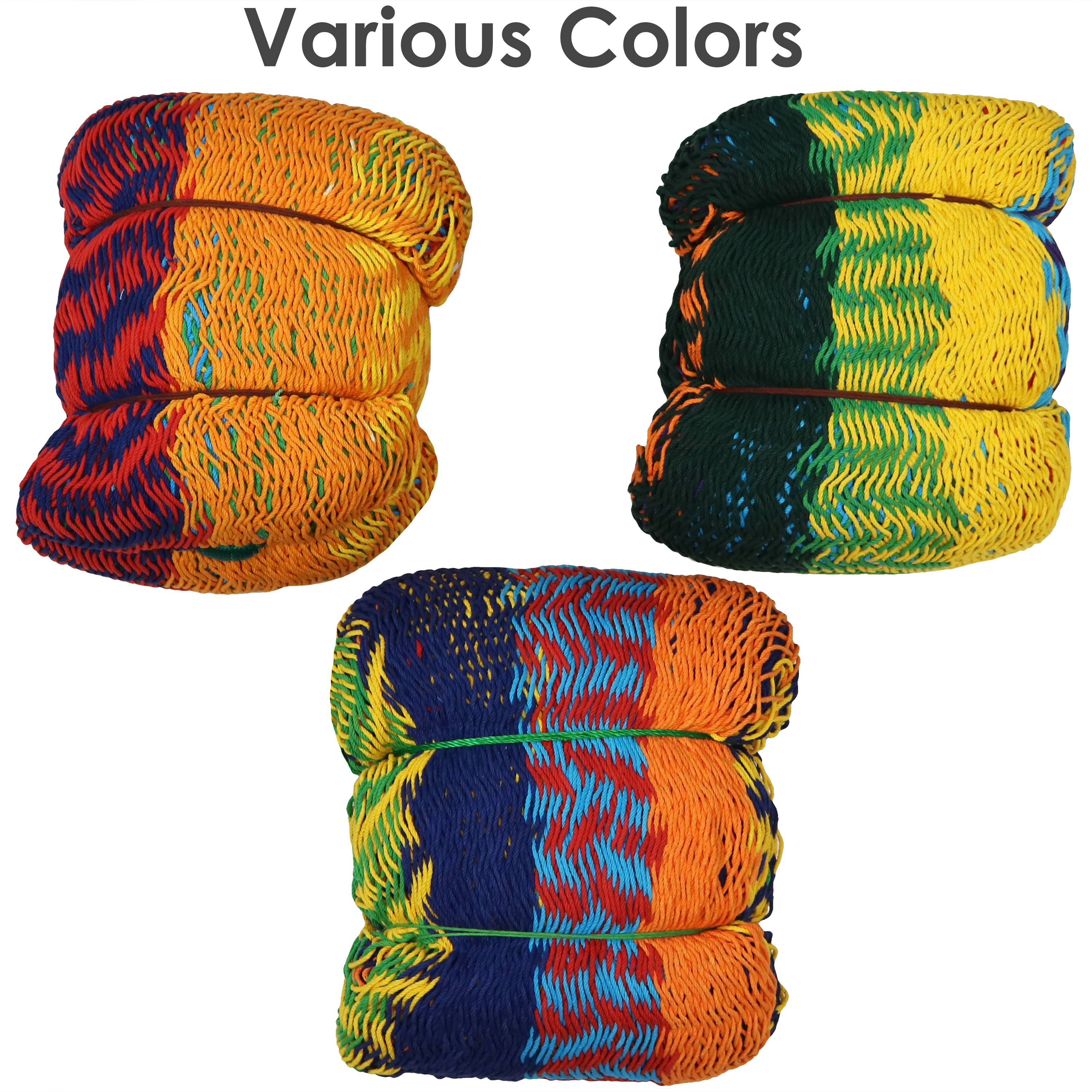 Sunnydaze Family Size Handwoven Thick Cord Mayan Hammock - Durable & Comfortable Outdoor Hammock for Backyard, Patio, Beach, and Camping