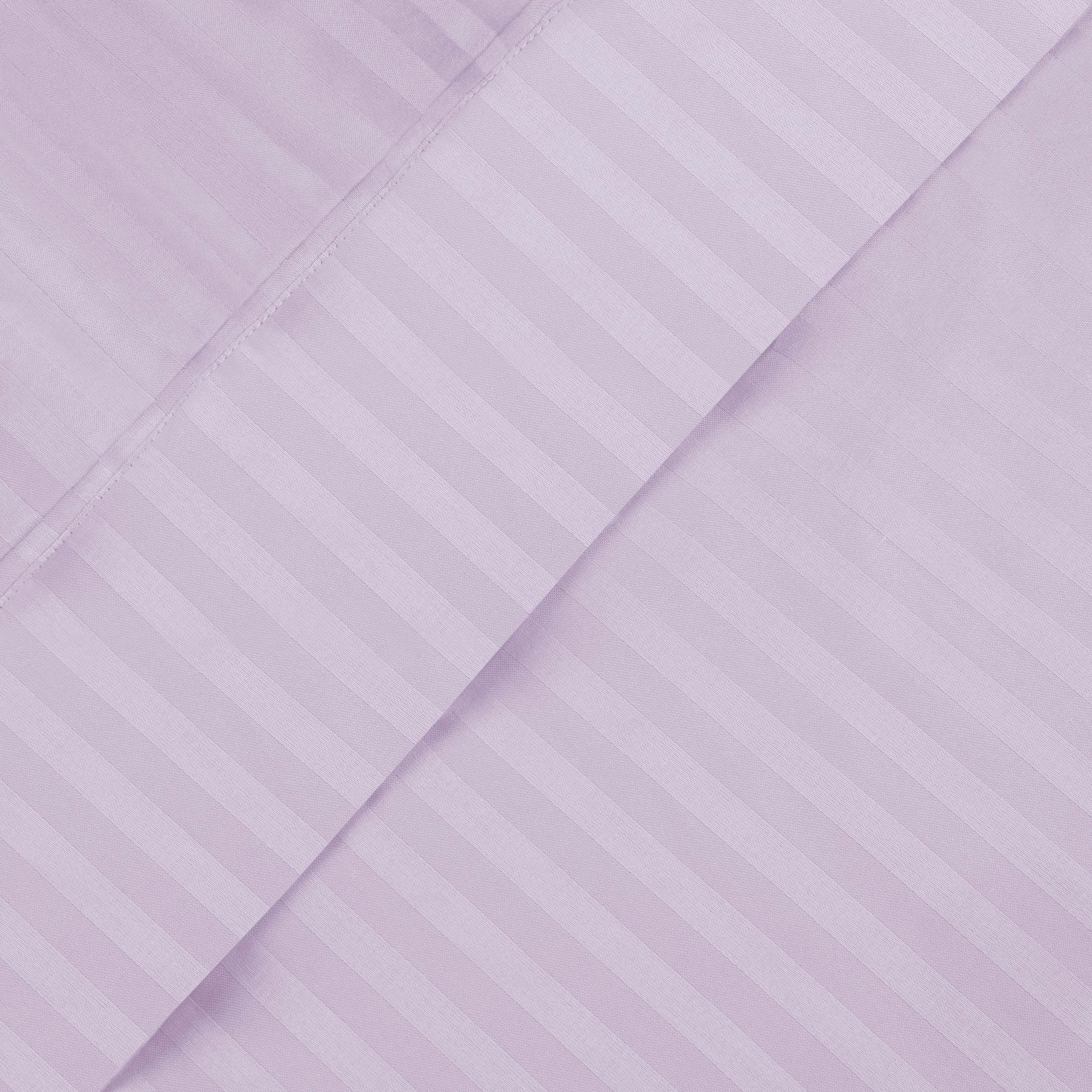 Premium 600 Thread Count Egyptian Cotton Sheet Set - Deep Pocket, Striped Design for Ultimate Comfort & Luxury - Perfect for Master Bedrooms & Guest Rooms