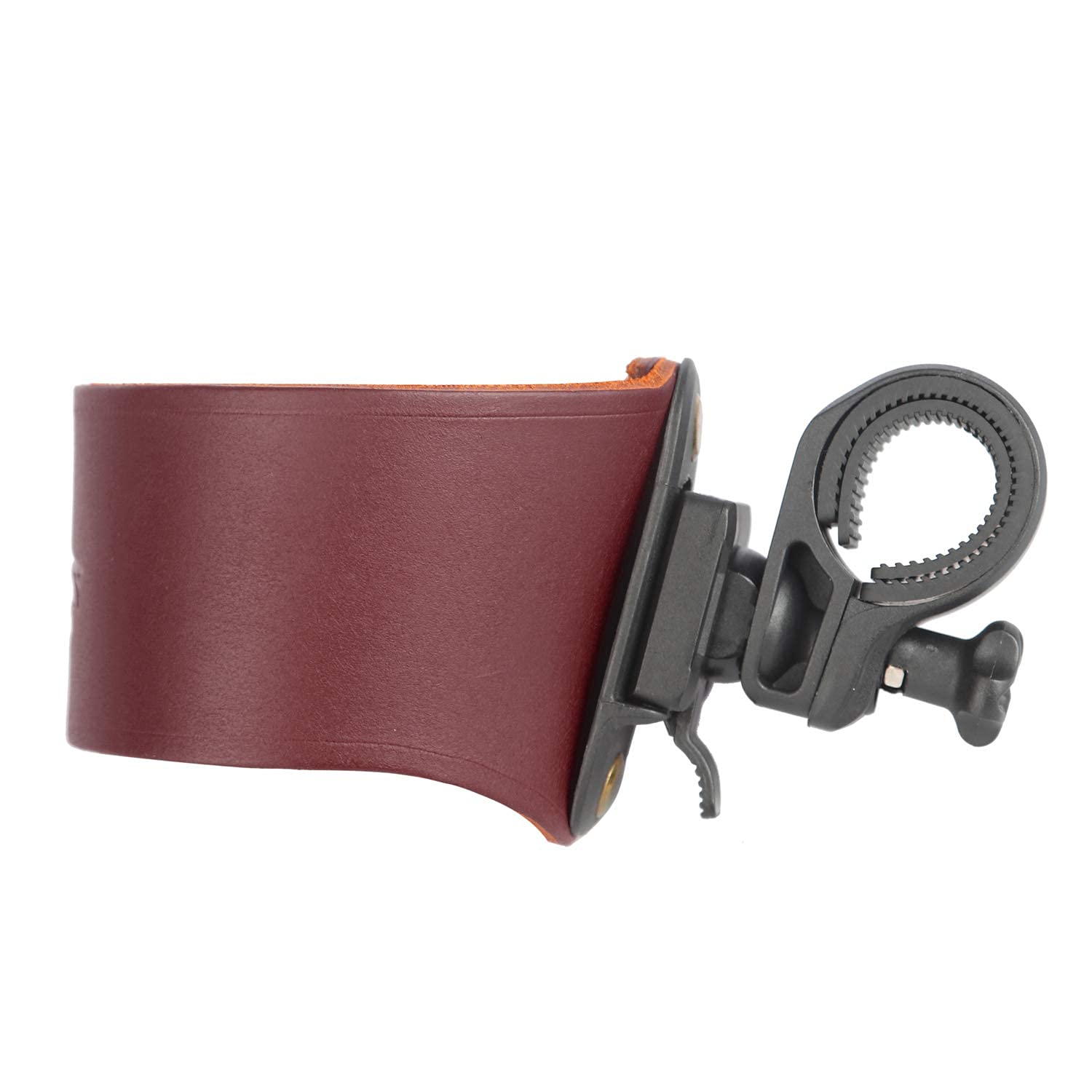 **Tourbon Leather Bike Cup Holder - Bicycle Water Bottle & Coffee Cage Mount - Perfect for Cycling, Commuting & Outdoor Adventures**