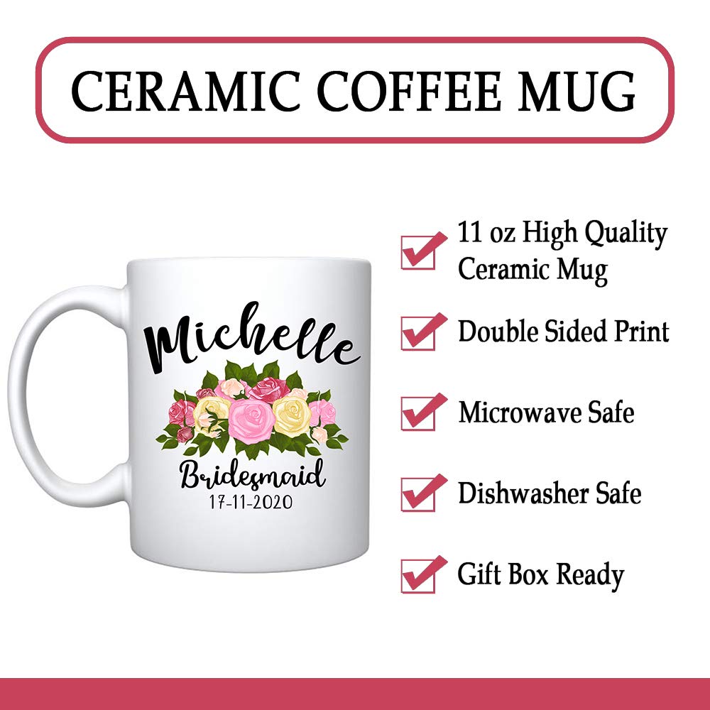 Personalized White Ceramic Coffee Mug - Custom Text & Image Upload - Funny Gift for Coffee Lovers, Bachelor Party Favors - Perfect for Office, Home & Gifts (11oz, Dishwasher Safe)