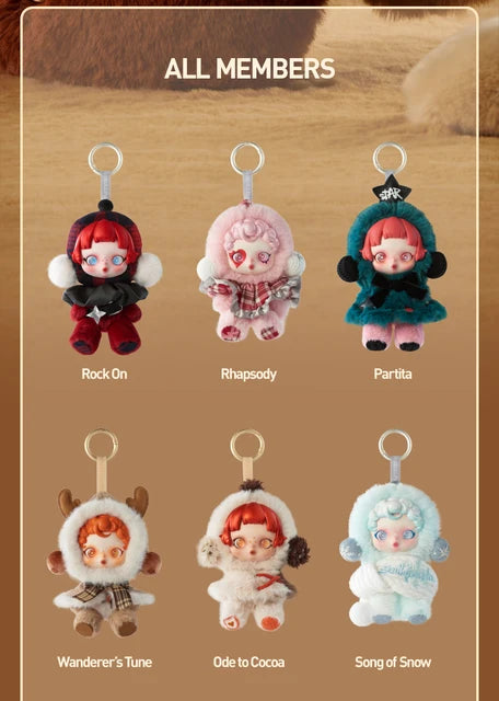 POP MART SKULLPANDA Winter Symphony Series Plush Doll - Cute Collectible Stuffed Animal Toy for Anime Fans, Gift for Christmas & Home Decor