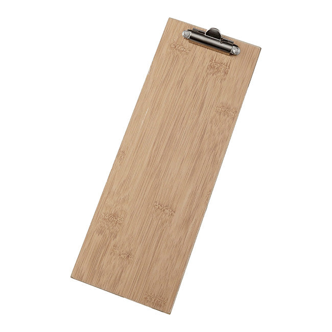 American Metalcraft BB4 & BB4.5 Bamboo Menu Holder Clipboard - 4.5