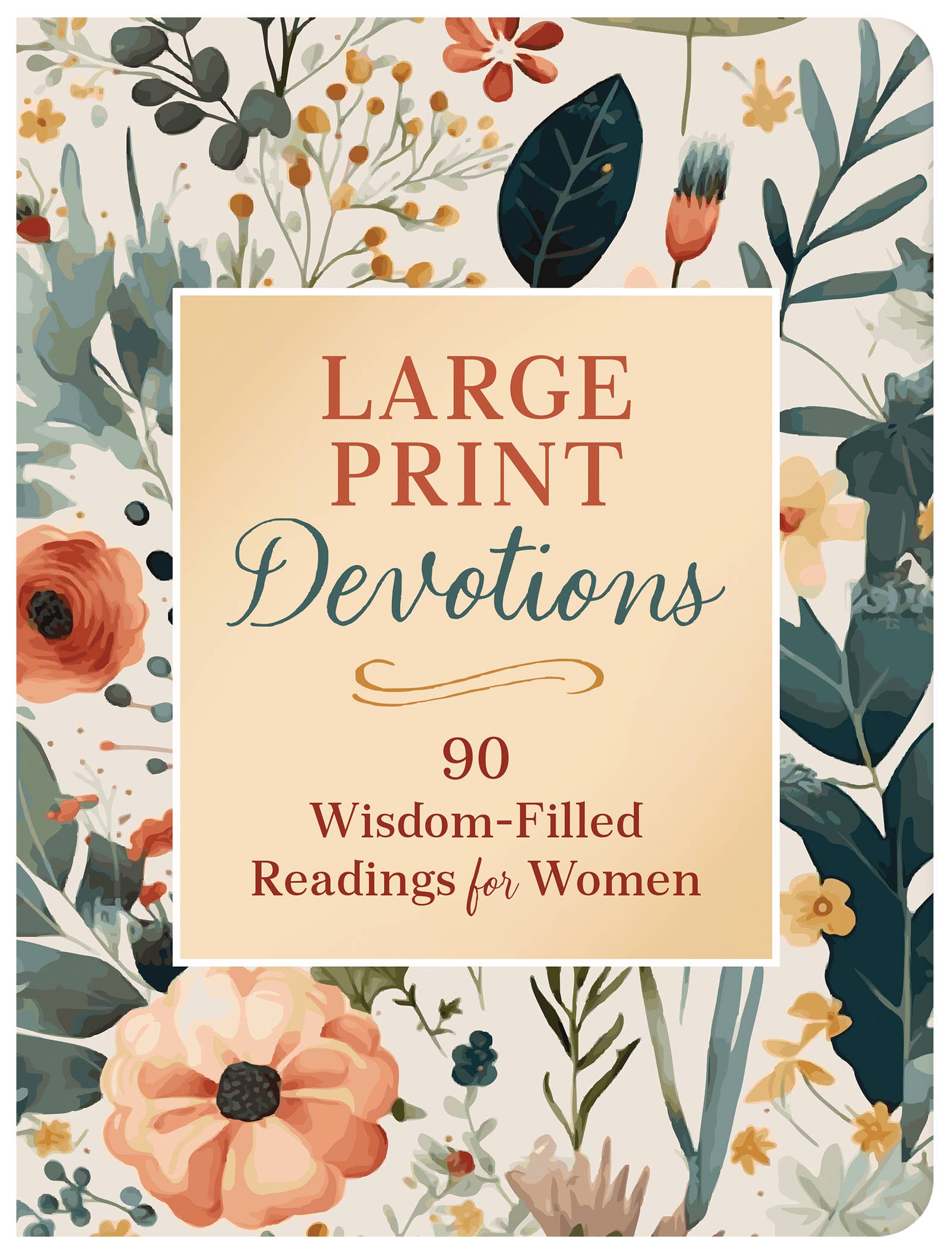 Large Print Devotions for Women - 90 Inspirational Wisdom Readings - Perfect for Morning Meditation & Bible Study