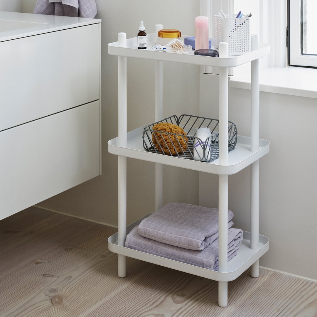 Simon Legald Block Shelf by Normann Copenhagen - Modern Wooden Wall Shelf for Living Room, Bedroom & Office Decor