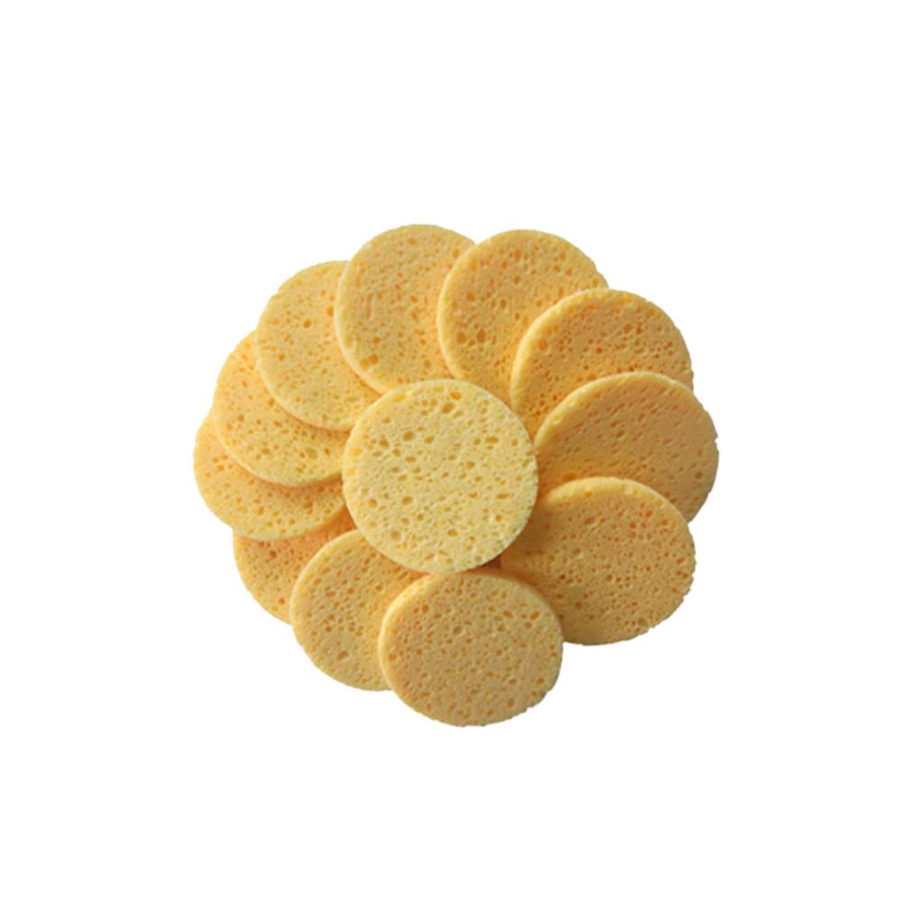 COHEALI 20pcs Round Makeup Remover Pads & Exfoliating Sponges - Reusable Facial Cleansing Puffs for Gentle Makeup Removal & Skin Exfoliation - Perfect for Estheticians, Daily Beauty Routine & Travel