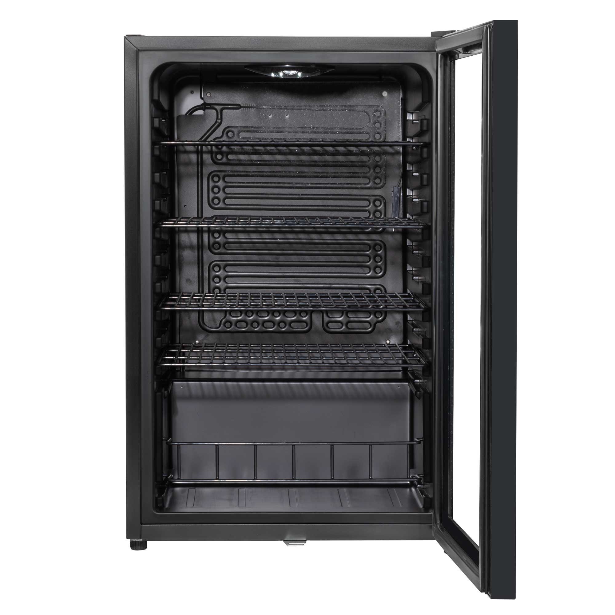 Baridi 115L Under Counter Beverage Cooler - Black DH223 | Energy Efficient Beer & Wine Fridge with LED Light | Perfect for Home Bars, Kitchens & Entertaining Spaces