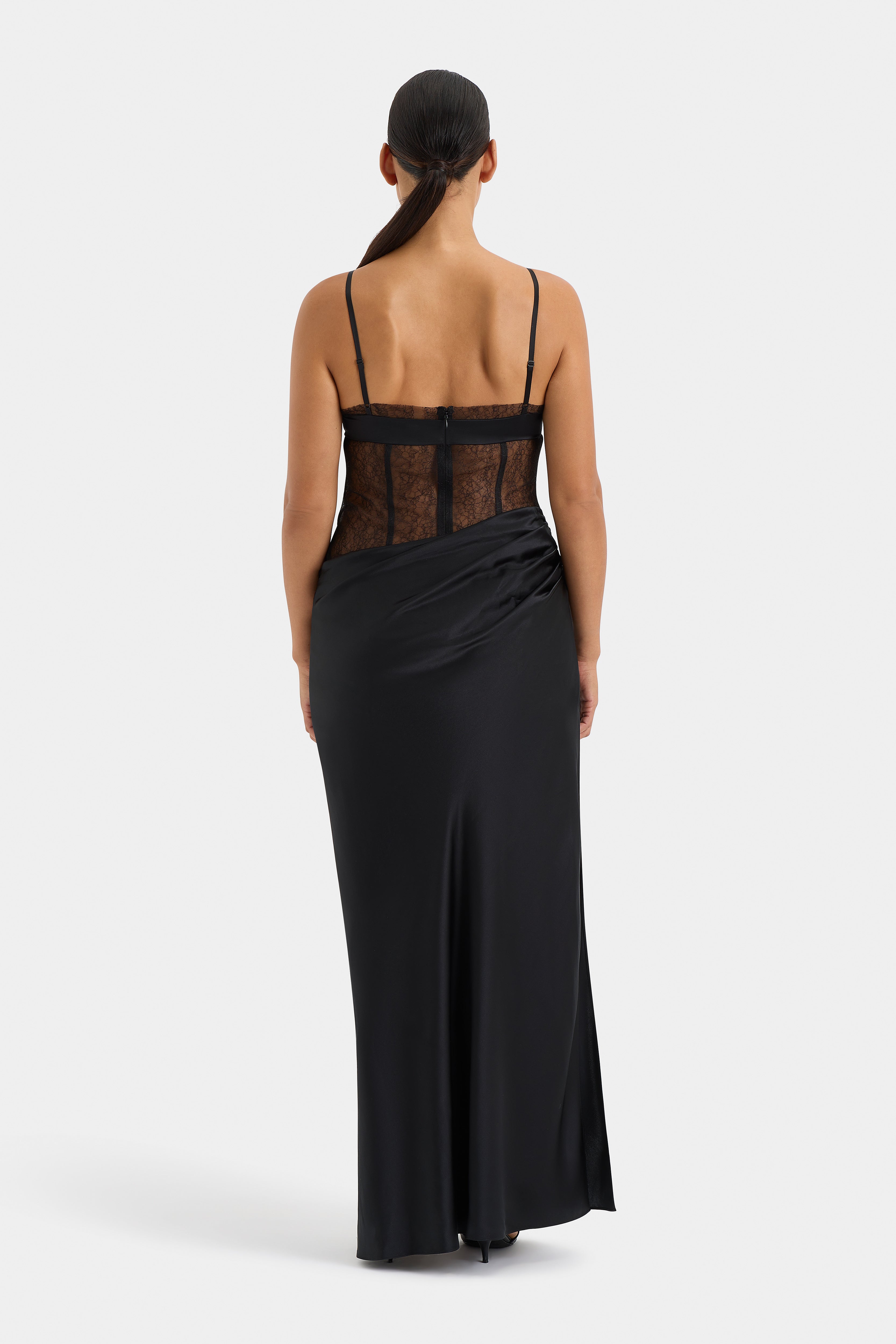 Elegant Dunya Draped Gown for Women - Formal Evening Gowns & Special Occasion Dresses - Perfect for Weddings, Galas, and Red Carpet Events
