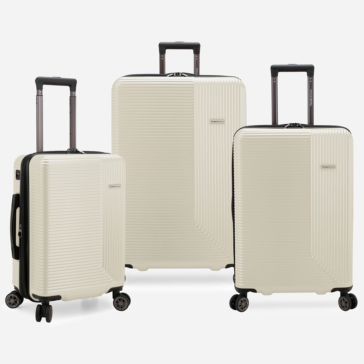 Ember 3-Piece Lightweight Luggage Set with Spinner Wheels - Perfect for International Travel & Business Trips