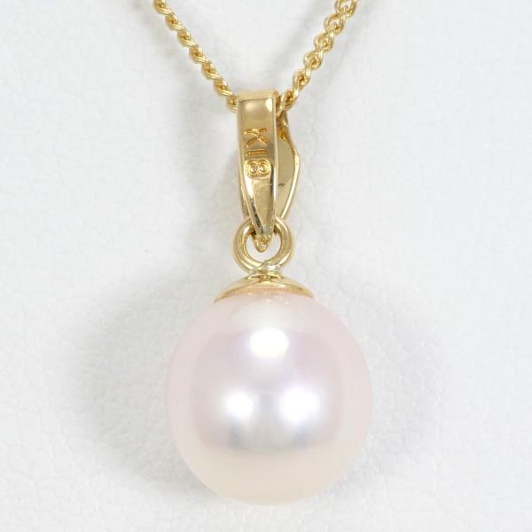 18K Yellow Gold Pearl Necklace for Women - Elegant Bridal Jewelry, Wedding Gift, Anniversary Present, Party Accessories