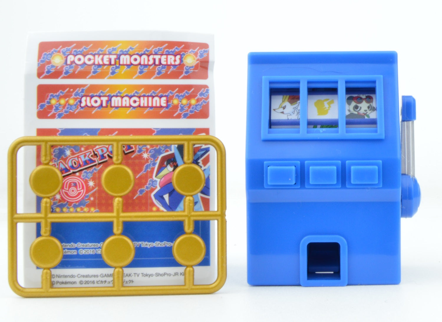 Pokemon Sun & Moon Takara Tomy Mini Slot Machine Toy - Collectible Game for Kids & Adults - Perfect for Pokemon Fans, Birthday Gifts & Game Room Decor