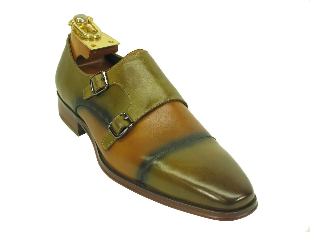 Stylish Two-Tone Monk Strap Loafers for Men - Comfortable & Fashionable Dress Shoes for Business, Casual & Wedding Occasions