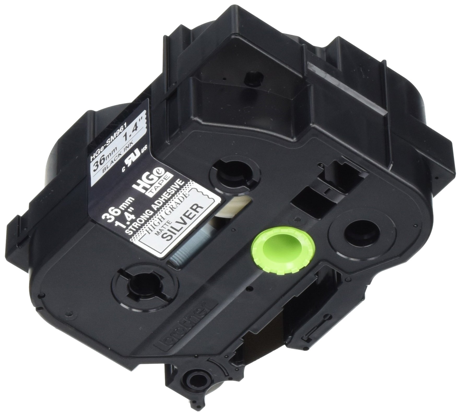 Brother Genuine P-Touch HGe-S961 5-Pack Label Tape - 1.4