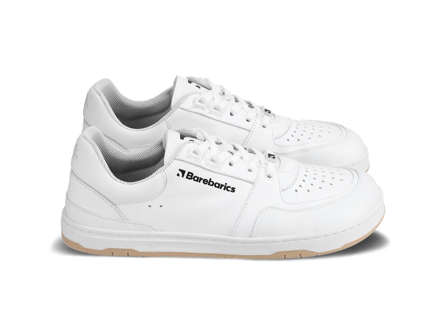 Barefoot Sneakers Barebarics Wave - All White Unisex Minimalist Shoes for Running, Walking & Gym Workouts