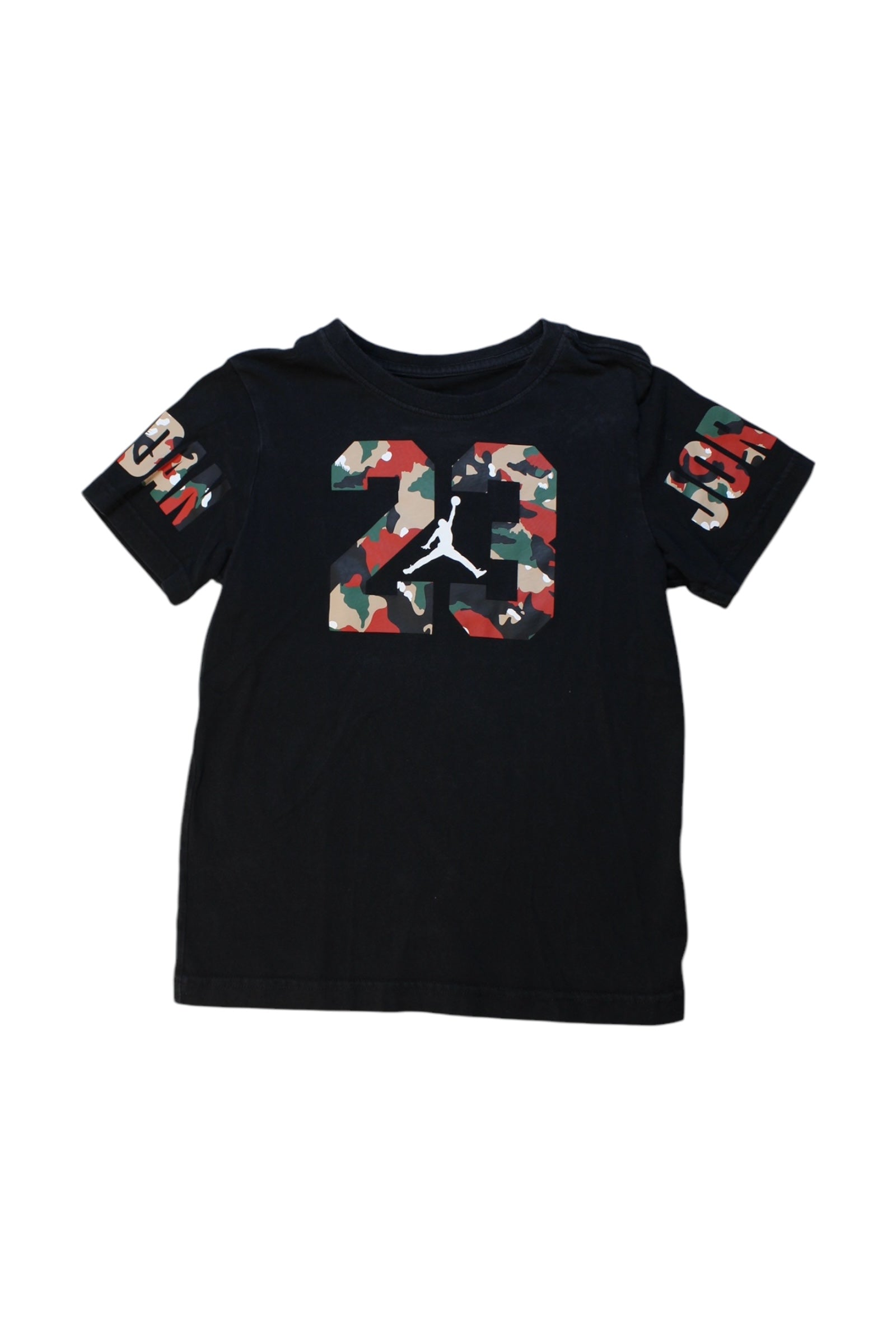 Air Jordan 23 Camo Graphic T-Shirt for Boys Size 7Y - Cool Basketball Style Tee for School, Sports & Casual Wear
