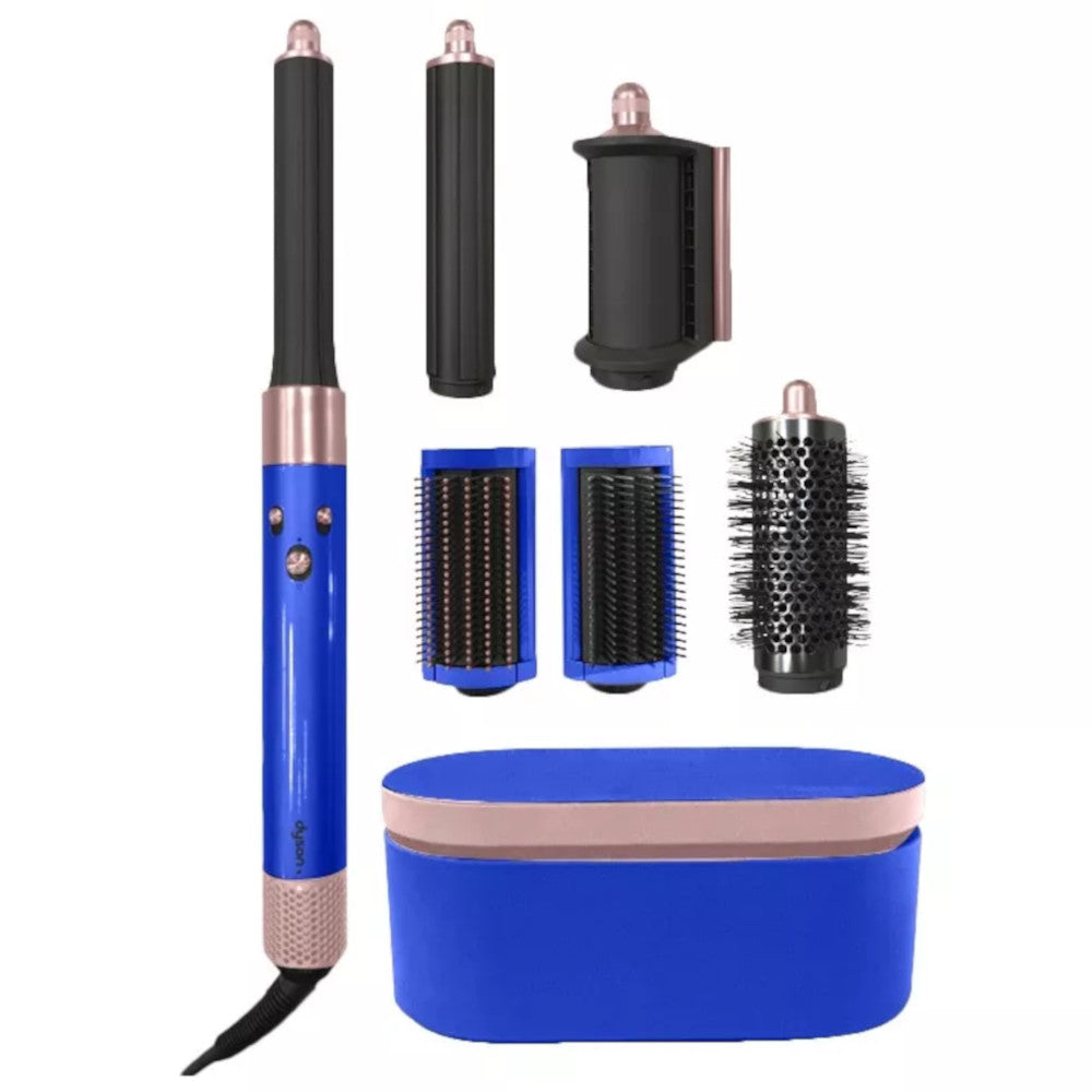 Dyson HS05 Airwrap Complete Styler with Long Barrel - Blue/Blush | Certified Refurbished (Excellent Condition) | 1-Year Warranty | For Salon-Quality Hair Styling at Home