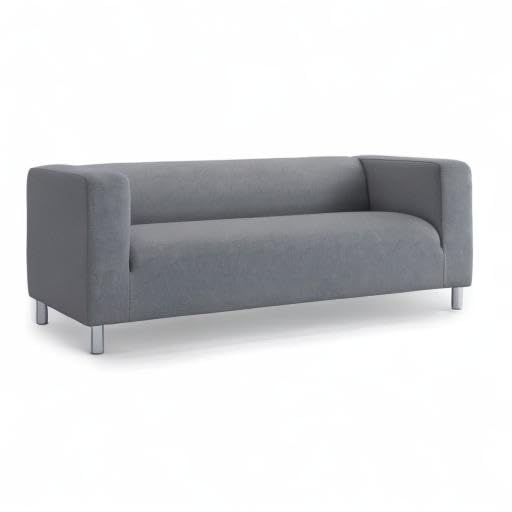 TLYESD Klippan Loveseat Cover Replacement for IKEA Sofa - Stretchable Dark Grey Couch Slipcover | Perfect for Home, Office & Apartment Furniture Protection