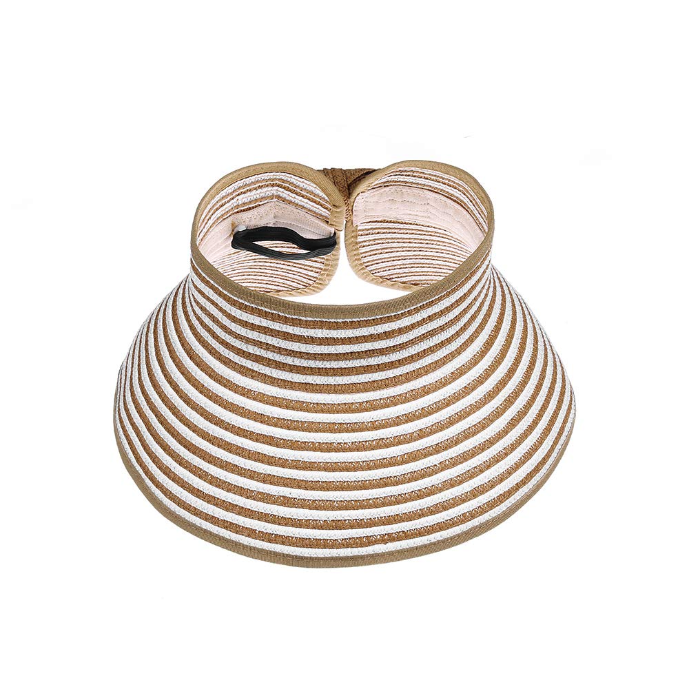 Kids Summer Sun Hat - Wide Brim Roll-Up Straw Beach Hat with Bow for Girls & Teens | UV Protection for Outdoor, Beach, Pool, and Park Activities