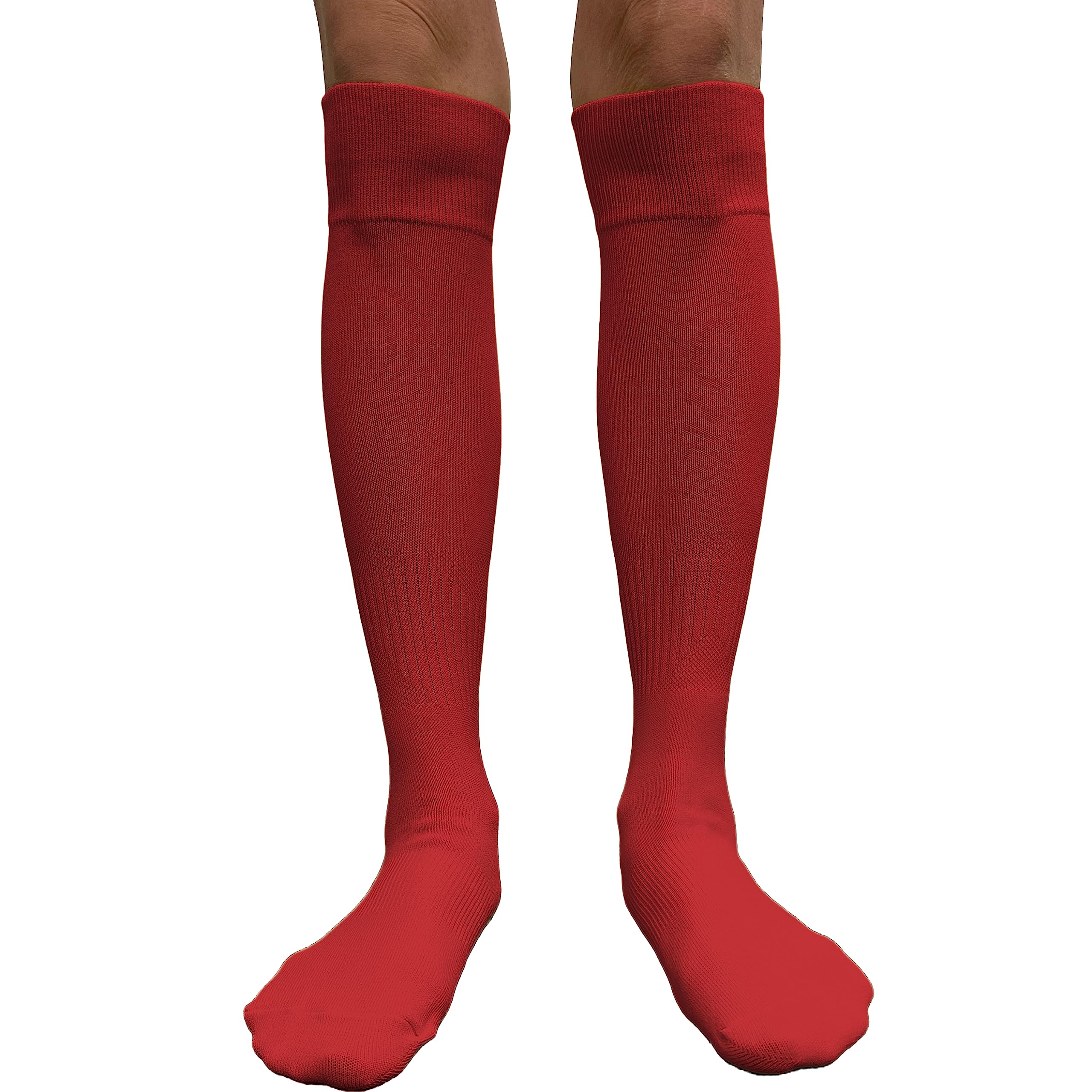 COUVER Affordable Polyester Soccer Knee High Socks - Breathable Team Sports Socks for Men & Women - Perfect for Soccer, Running, Football & Gym Workouts