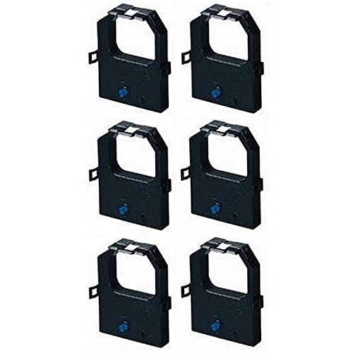 Compatible Replacement for Porelon 11906 Black Printer Ribbons (6 Pack) - Works with Lexmark-International 11A3540 - Ideal for Office Printing, Shipping Labels, and Barcode Applications