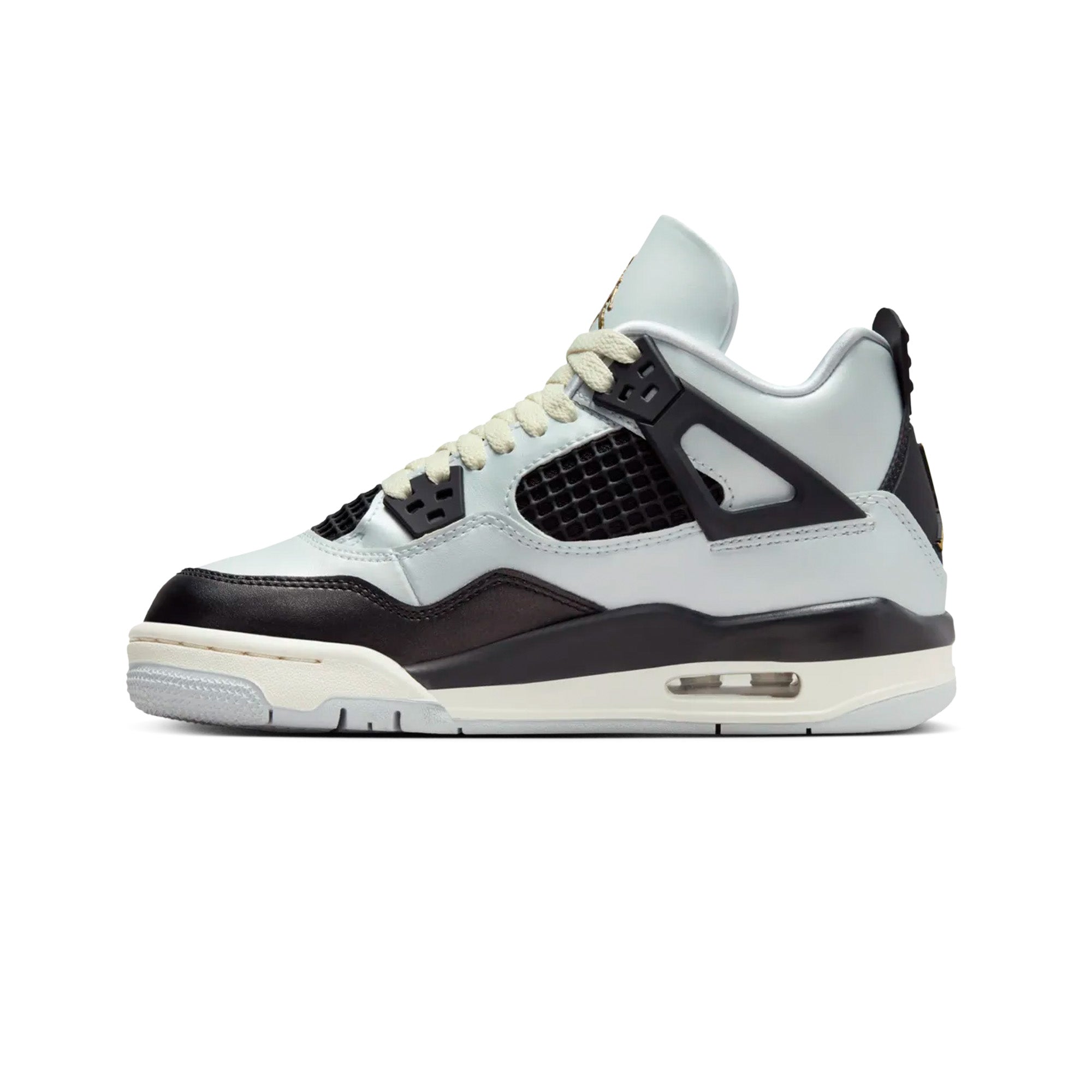 Air Jordan 4 Retro 'Platinum Gold' GS Sneakers (2024) - Women's Basketball Shoes for Casual Wear & Street Style Fashion