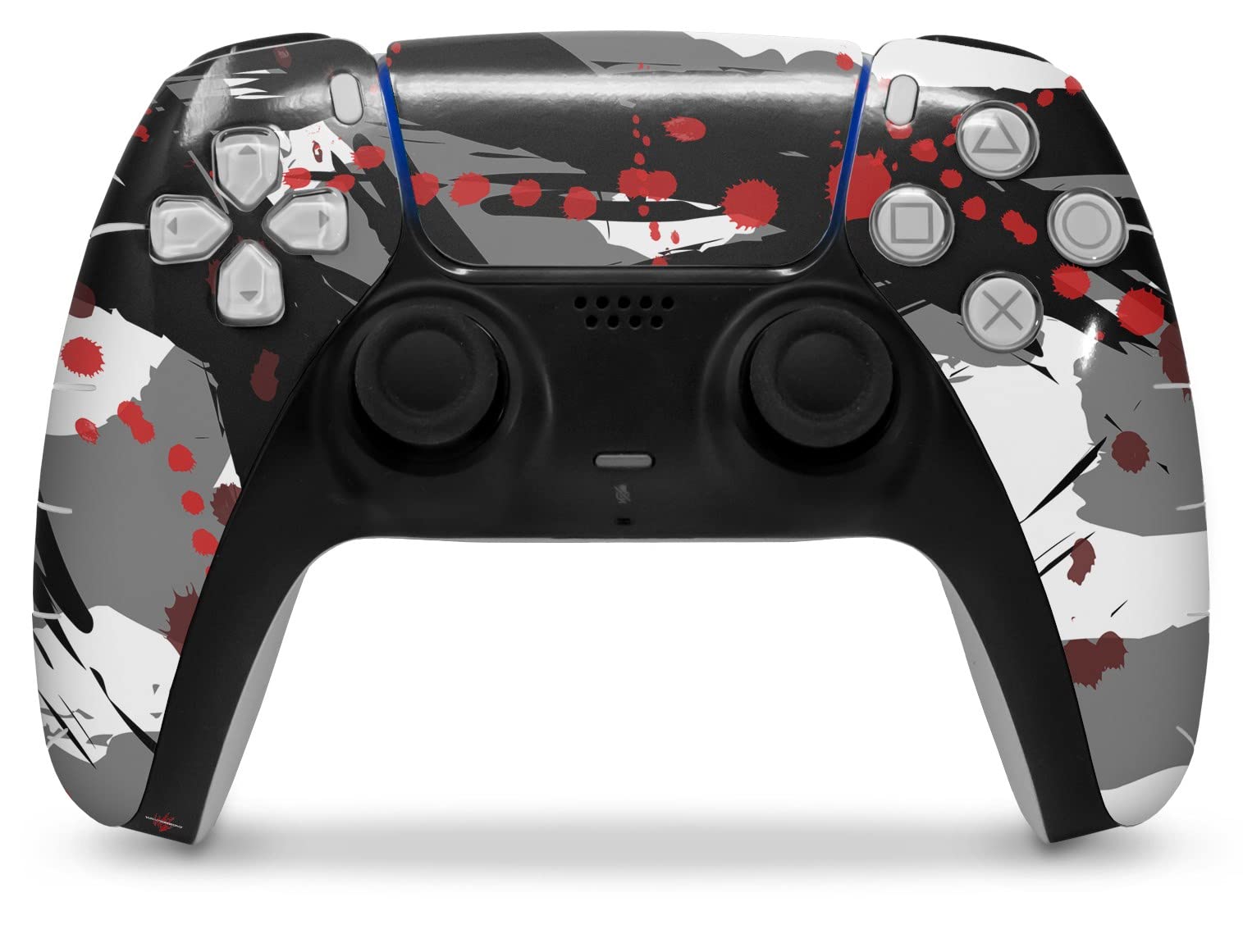 PS5 DualSense Controller Skin Wrap - Abstract Red for Gaming Protection
