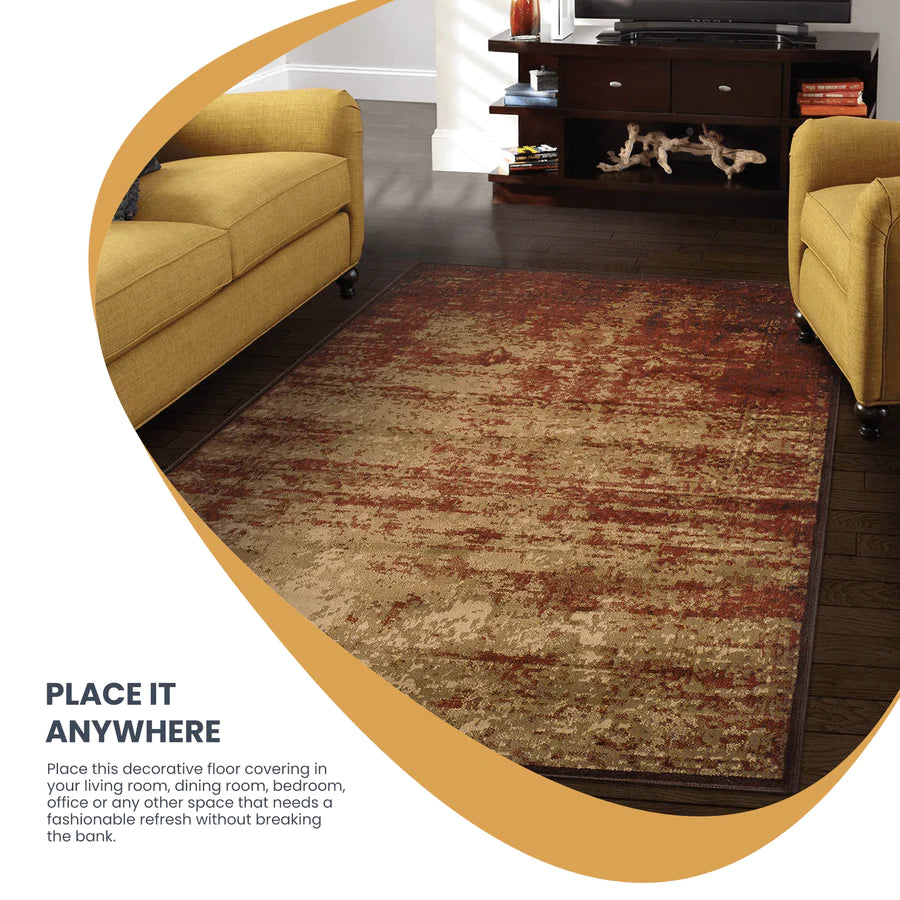 Stylish Afton Acid Wash Modern Indoor Area Rug & Runner - Perfect for Living Room, Bedroom, or Hallway Decor