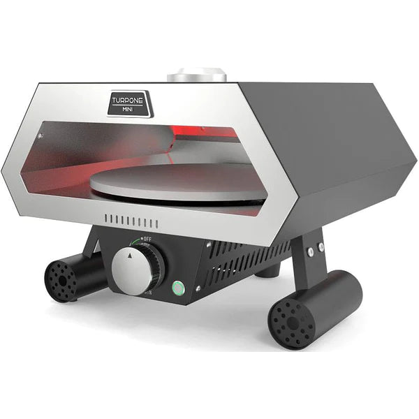 Turpone TPO 0012 High Performance Mini Propane Pizza Oven with Rotating Stone - Perfect for Outdoor Cooking, Camping, Backyard Parties & Homemade Pizza Making