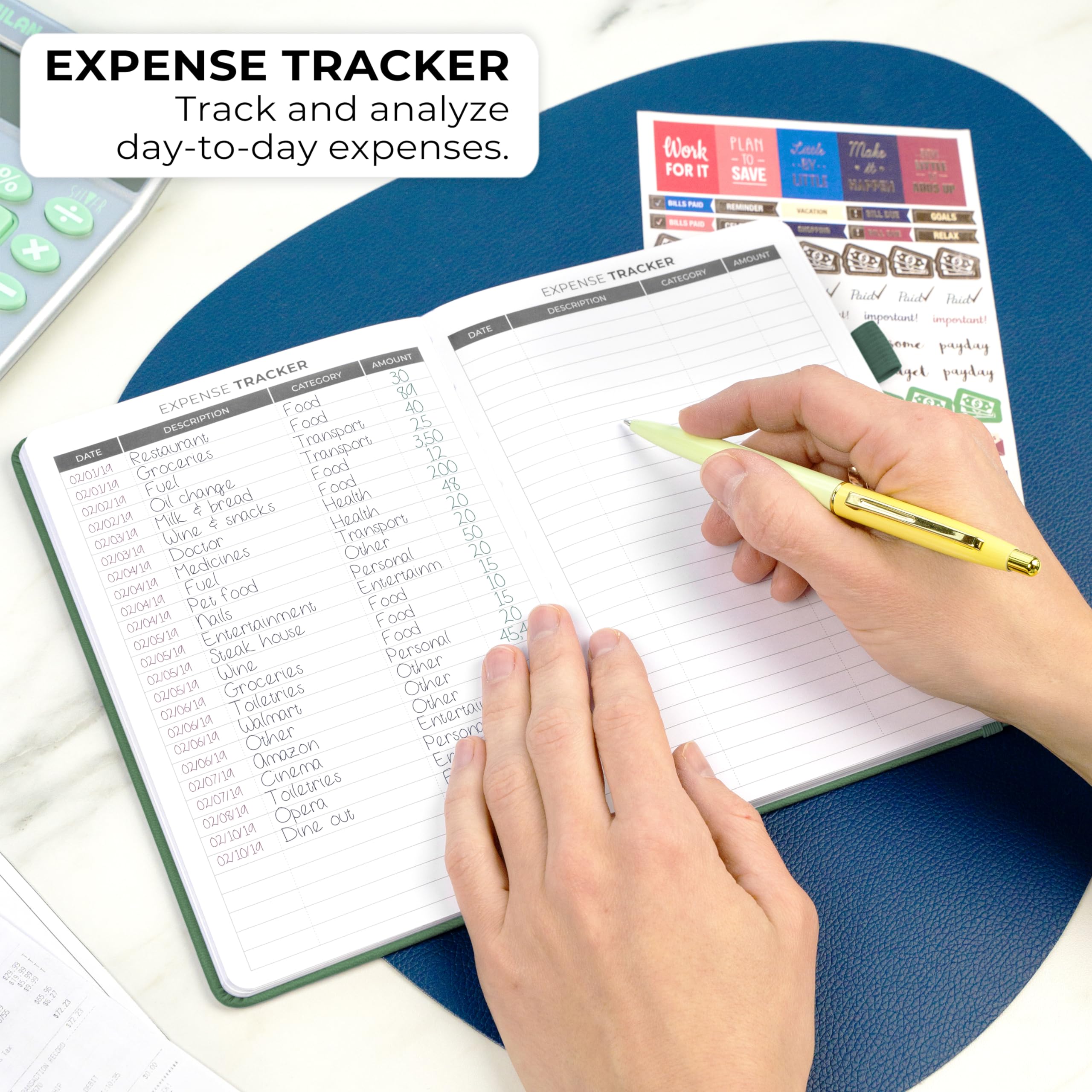 Clever Fox Budget Planner – Monthly Expense Tracker & Financial Organizer Notebook for Money Management | Compact Moss Green Budget Book for Personal Finance, Savings Goals & Bill Tracking (Home/Office/Travel Use)