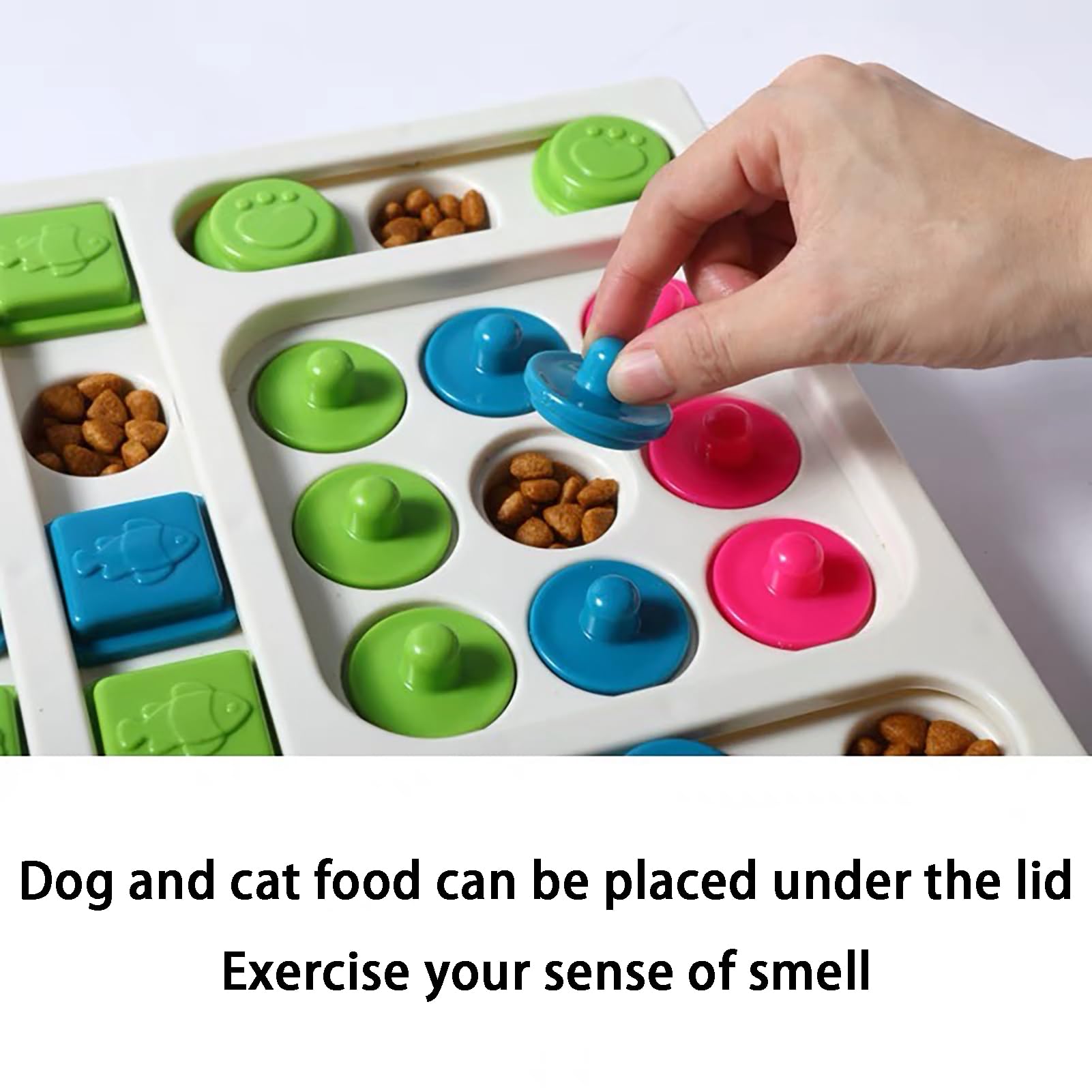 Interactive Cat Puzzle Feeder Toy - Slow Feeder Maze for Bored Indoor Cats - Fun Food Dispensing Game for Kittens & Adult Cats - Perfect for Mental Stimulation & Preventing Overeating