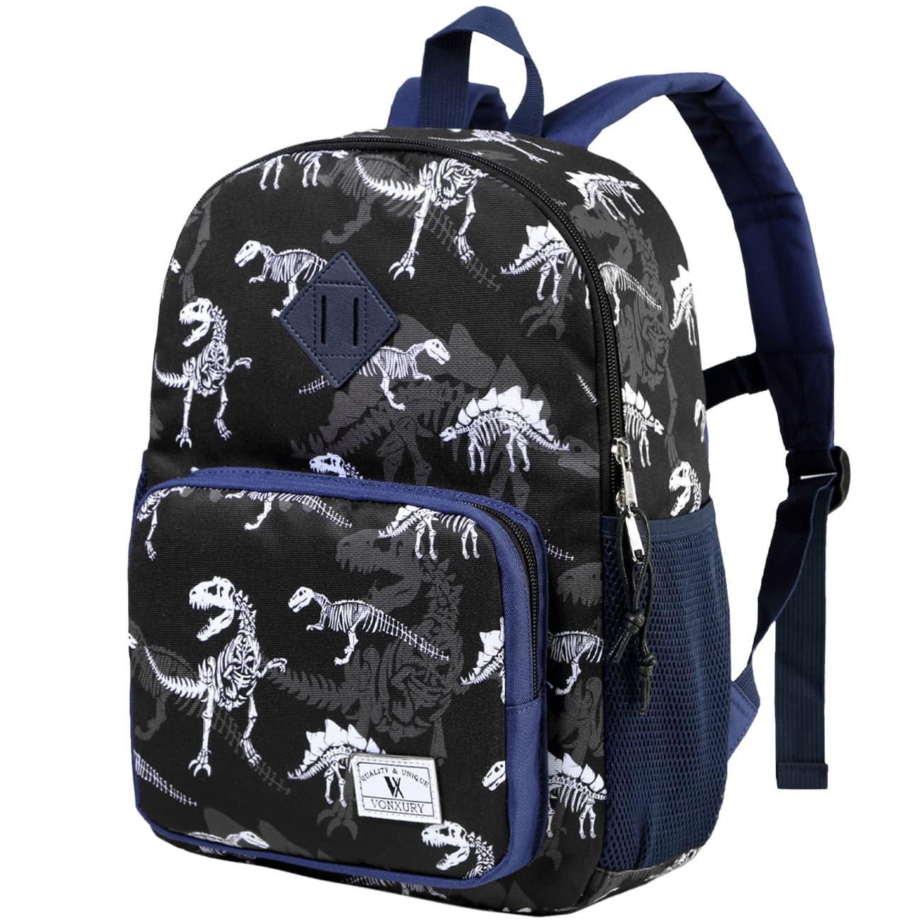 VONXURY Lightweight Kids Backpack with Chest Strap - Cute Small Bookbag for School Boys & Girls | Perfect for Preschool, Daycare & Travel Accessories