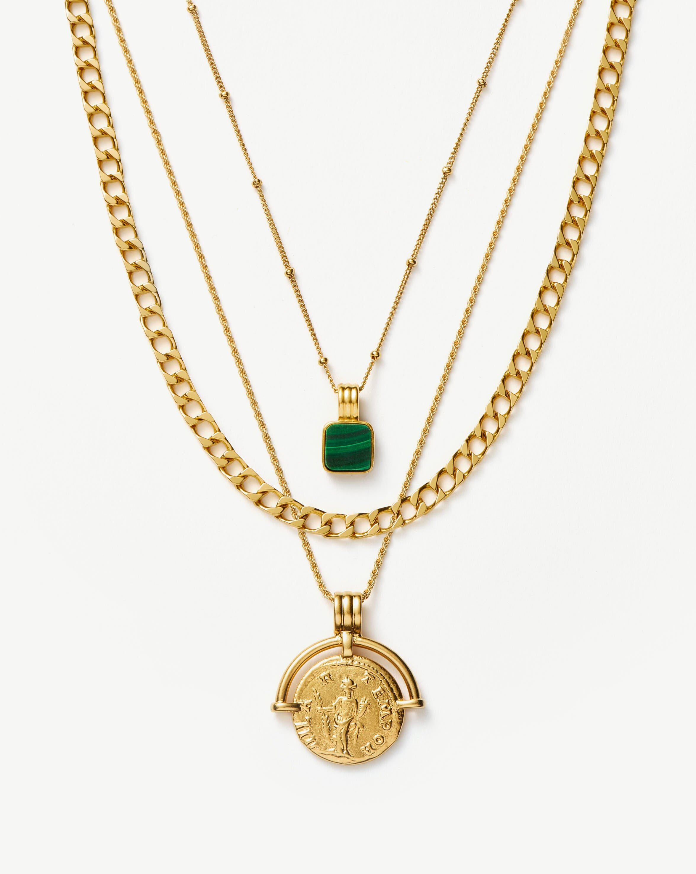 Lucy Williams Roman Coin Necklace Set - Vintage Inspired Jewelry for Women - Perfect for Date Night, Gift Giving & Special Occasions