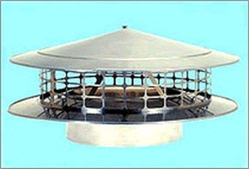American Chimney Supplies 15'' Round Rain Chimney Cap - Class A Fire Rated for Weather Protection | Perfect for Residential & Commercial Roofs
