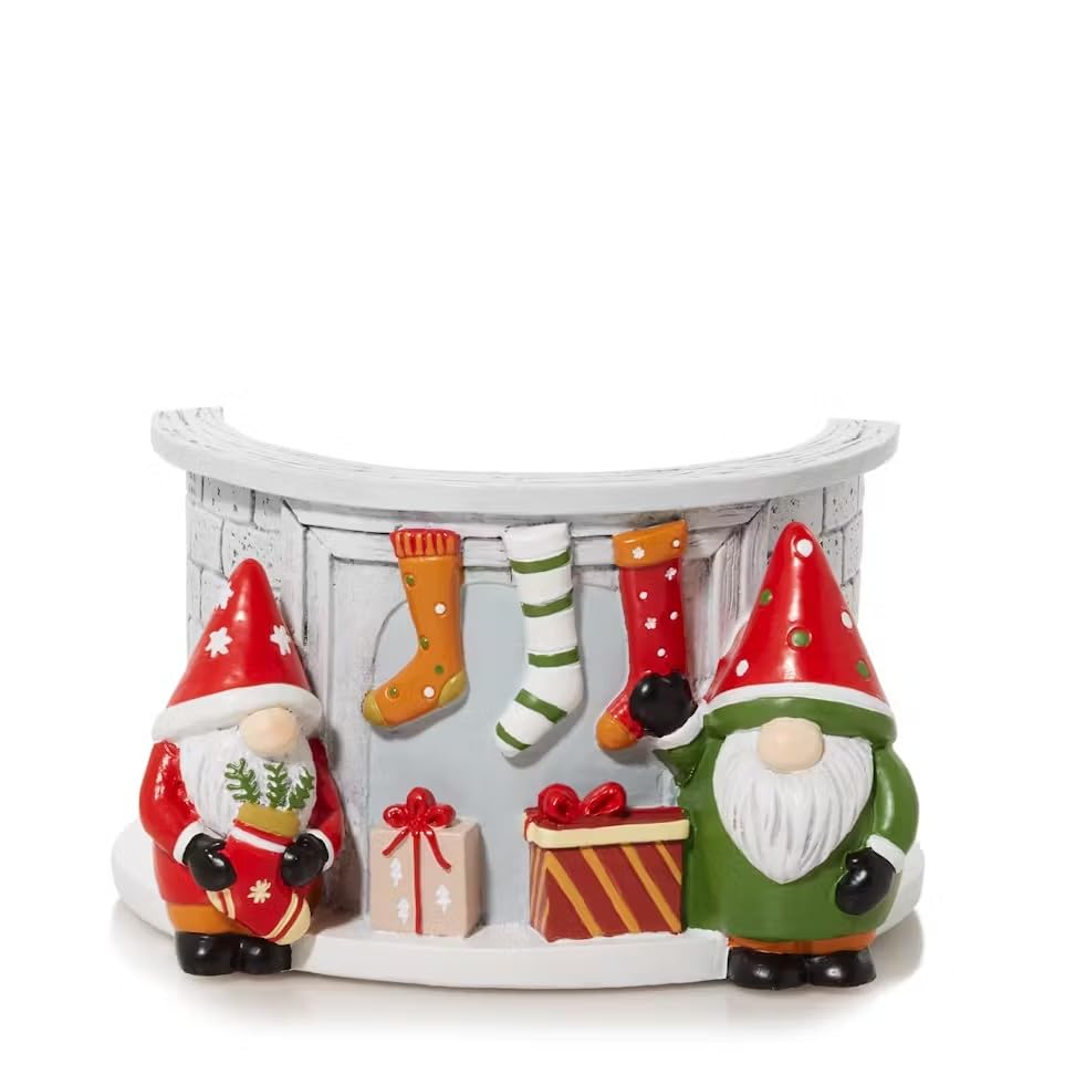 Yankee Candle Christmas Candy Scented Large Jar Candle with Gnome Stockings Holder - Holiday Home Decor, Gift for Christmas, Cozy Winter Ambiance