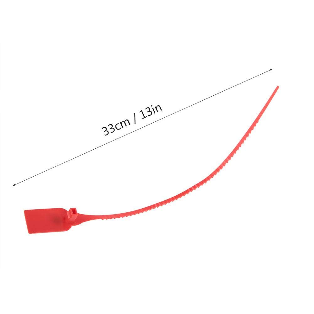 100-Pack Heavy Duty Self-Locking Adjustable Zip Ties - Red & Yellow Plastic Cable Ties for Wire Management, Bundling, Security Seals - Perfect for Home, Office & Industrial Organization