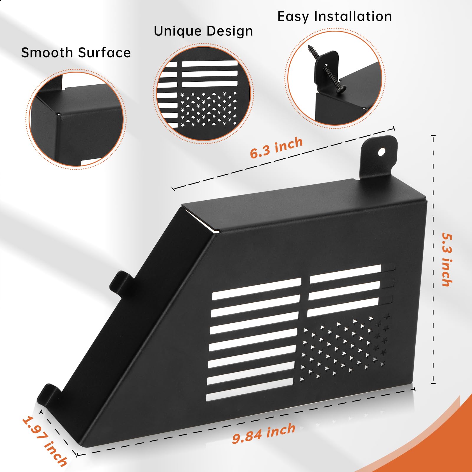 2007-2018 Jeep Wrangler JK 4-Door Metal Rear Door Pockets Organizer - Replacement for Saggy Net | Perfect for Off-Road Gear Storage & Interior Organization