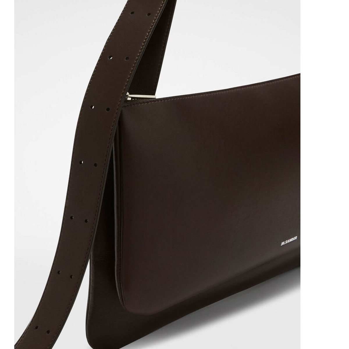Ombra East West Espresso Leather Crossbody Bag - Stylish & Compact for Everyday Use, Travel, and Work