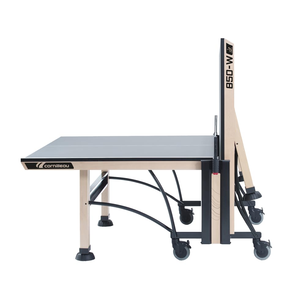 Cornilleau 850-W ITTF Approved Professional Table Tennis Table - Indoor & Outdoor Use for Home, Club, and Tournament Play