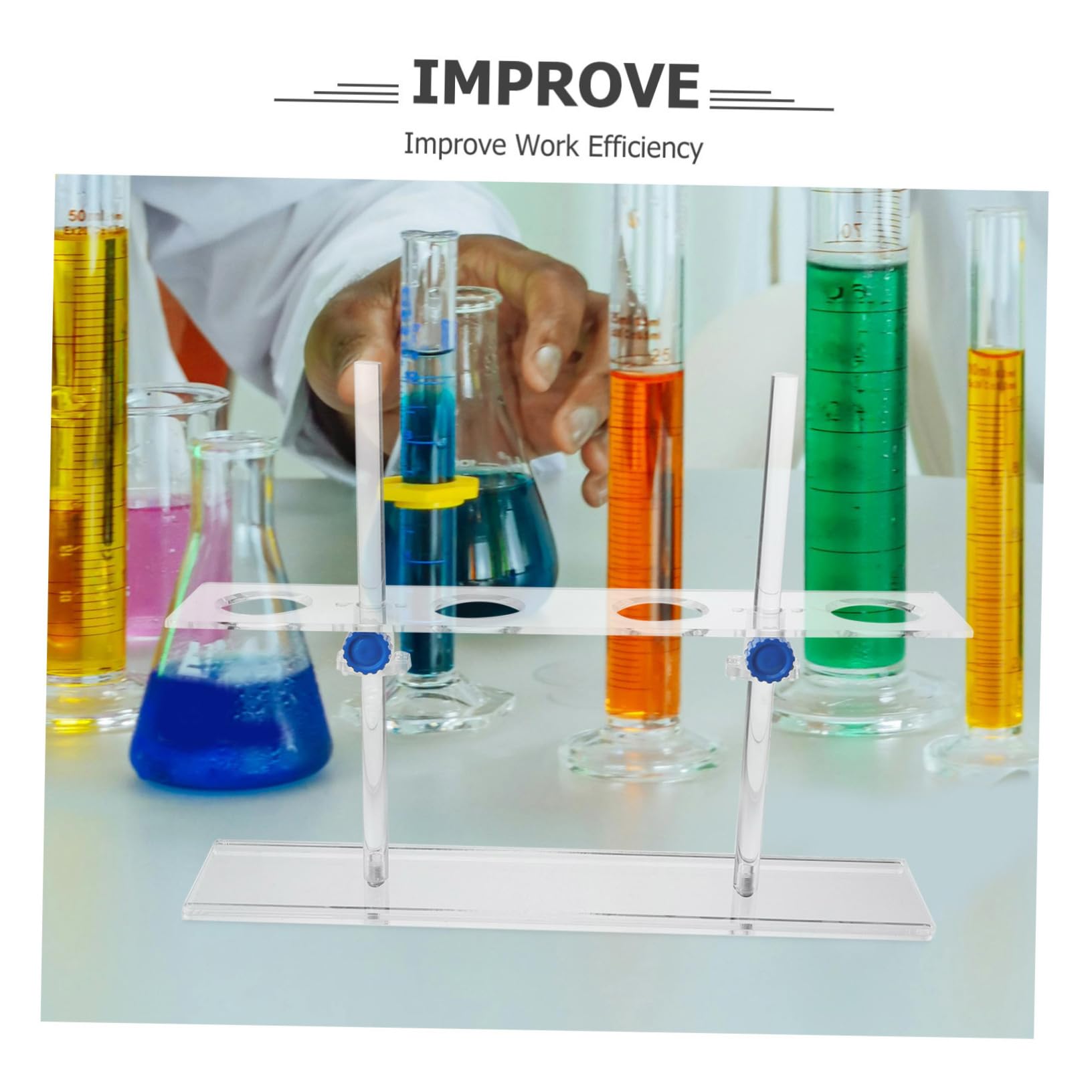 Gatuida Funnel Rack - Premium Laboratory Stand for Chemical Experiments | Durable Funnel Holder & Support Stand for Chemistry Labs | Perfect for Titration, Filtration & Scientific Research