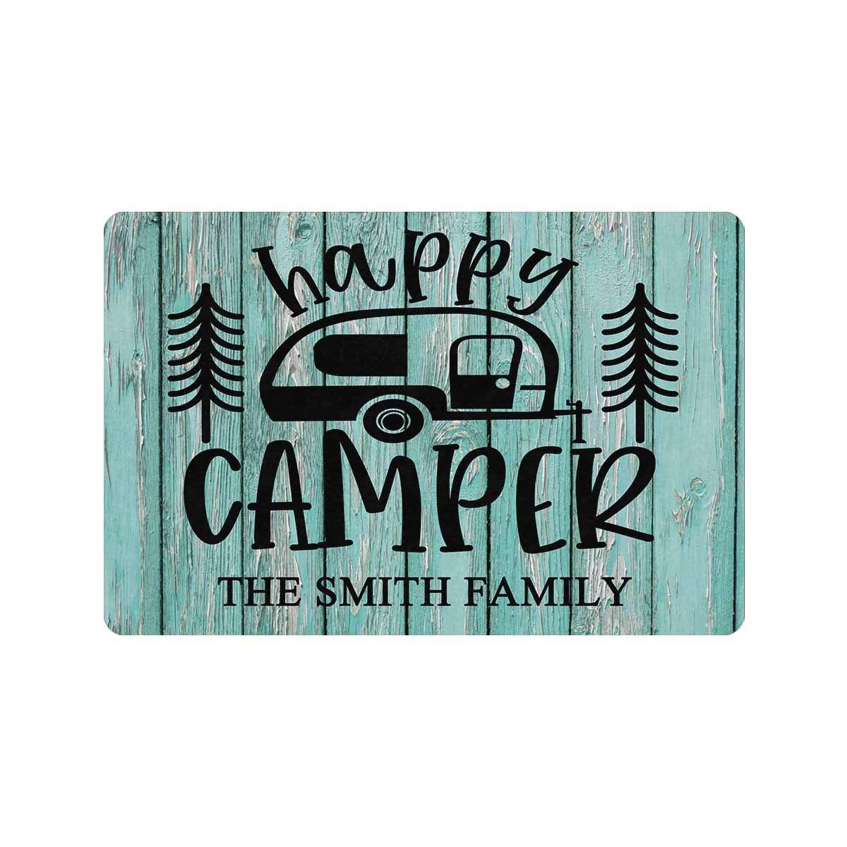 Personalized Happy Camper Doormat 24