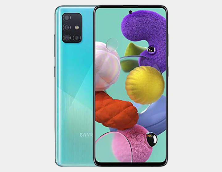 Samsung Galaxy A51 (SM-A515F/DS) 128GB 4GB RAM Dual SIM Unlocked Smartphone - Prism Crush Blue | 6.5