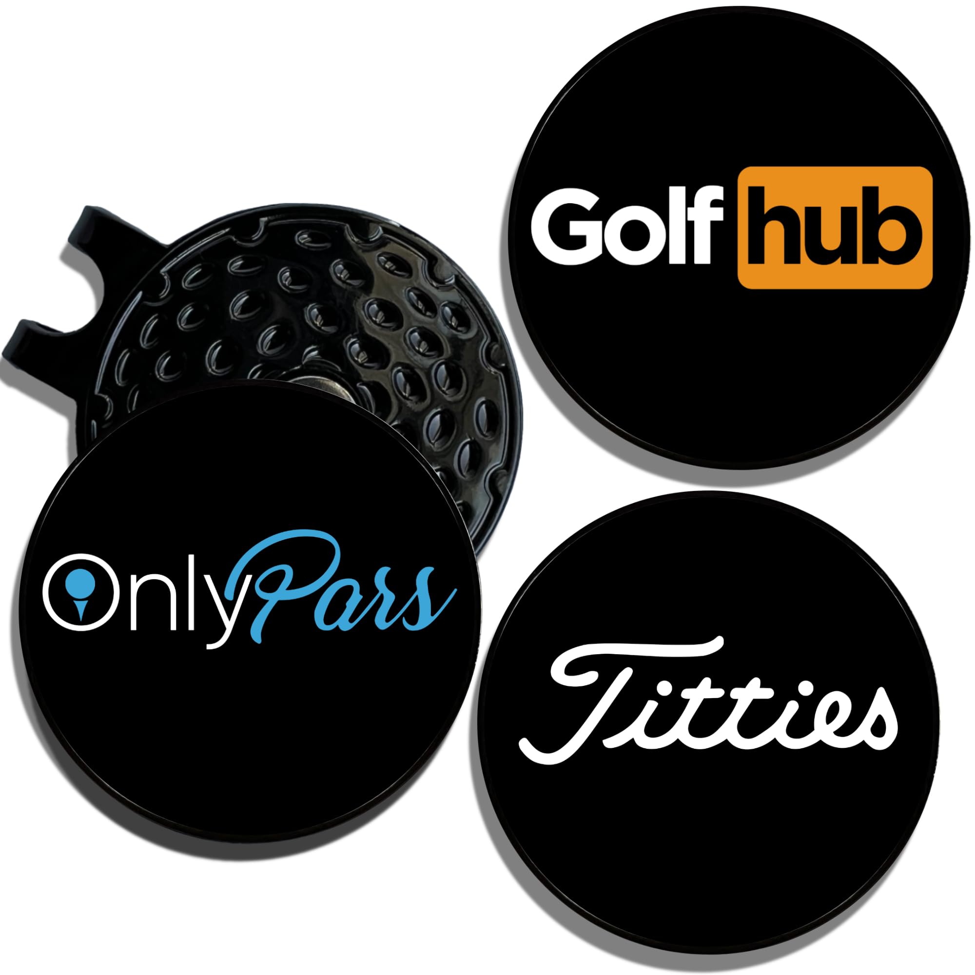 Magnetic Golf Hat Clip Marker - 3 Pack Gift Set for Men & Women | Perfect for Golf Accessories & Funny Gifts