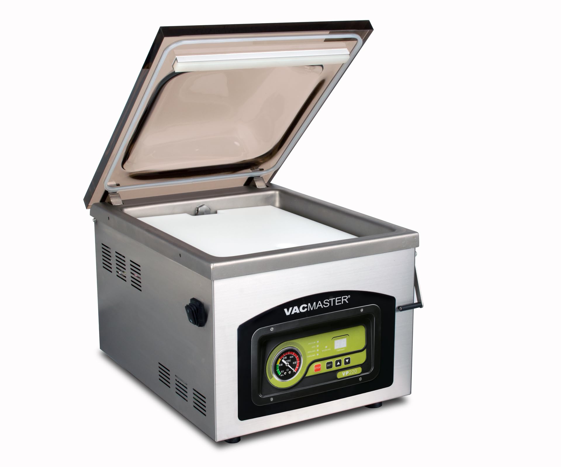 VacMaster VP220 Commercial Chamber Vacuum Sealer Machine - 110V Heavy Duty for Sous Vide Cooking, Liquid & Powder Food Preservation, Long-Term Storage | Maintenance-Free Air Pump with 12.25