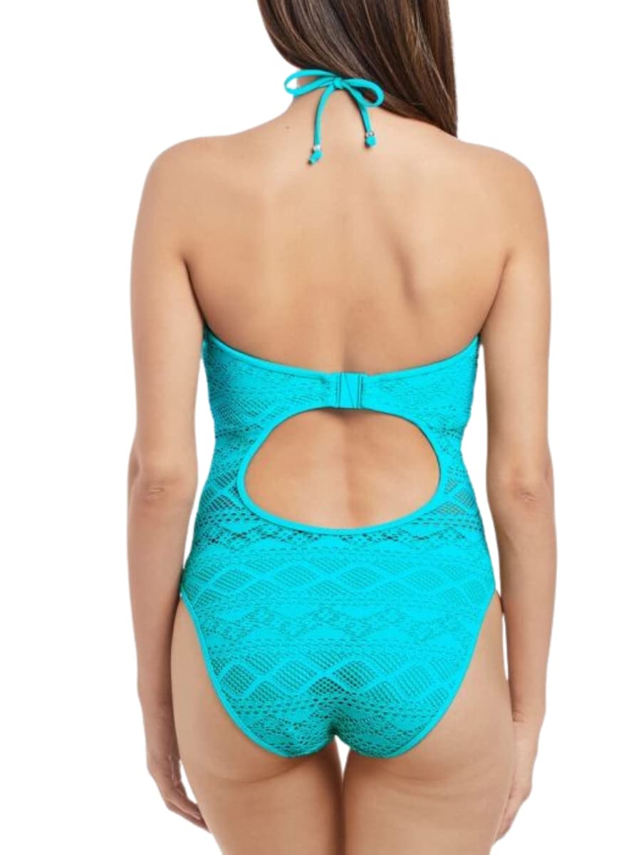 Freya Sundance Underwire One-Piece Swimsuit 34D - Deep Ocean Blue Bathing Suit for Women | Perfect for Beach Vacations, Pool Parties & Summer Getaways