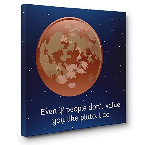 Cute Pluto Canvas Wall Art - Disney Cartoon Dog Decor for Kids Room, Nursery, Living Room & Bedroom