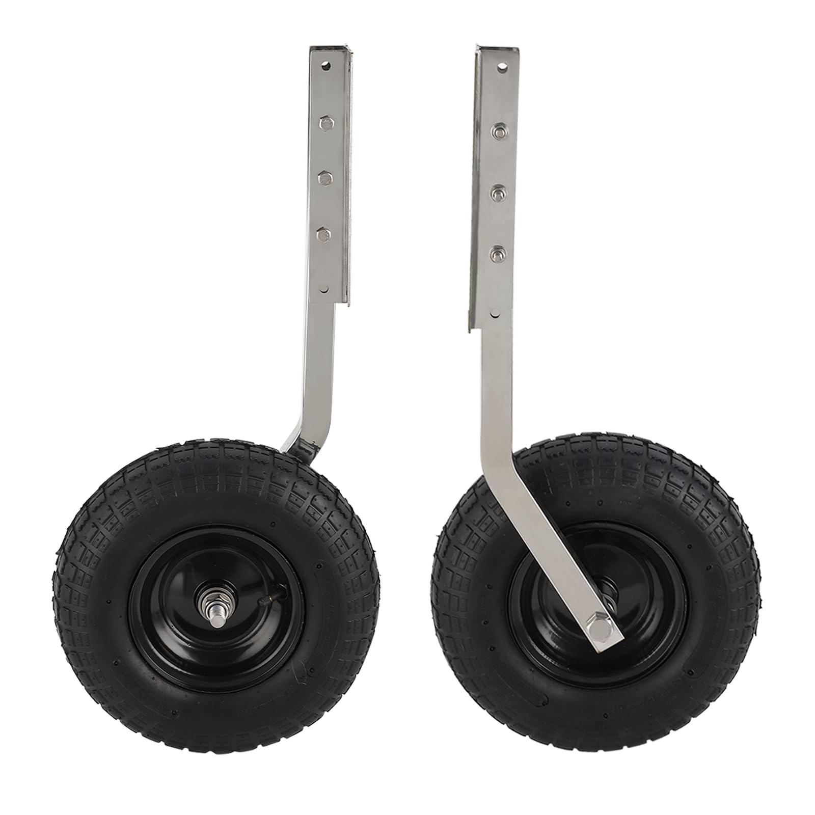 **PioneerWorks 12 Inch Boat Transom Launching Wheels - Heavy Duty 600 LBS Capacity for Inflatable & Aluminum Boats (2-Pack) - Perfect for Easy Boat Launching & Retrieval at Ramps, Docks & Shorelines**