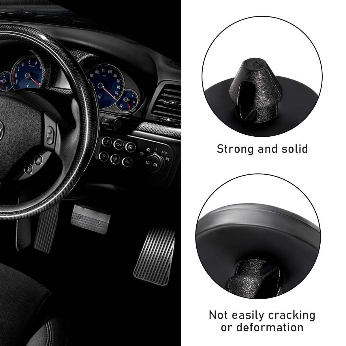 8 PCS Brake Switch Stoppers - Car Brake Pedal Stop Pad Replacement Compatible with 90541-06036, Automotive Brake Light Switch Pad & Clutch Pedal Stopper - Perfect for DIY Car Repair & Maintenance Accessories